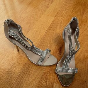 Glint silver  high heel shoes size 9.5